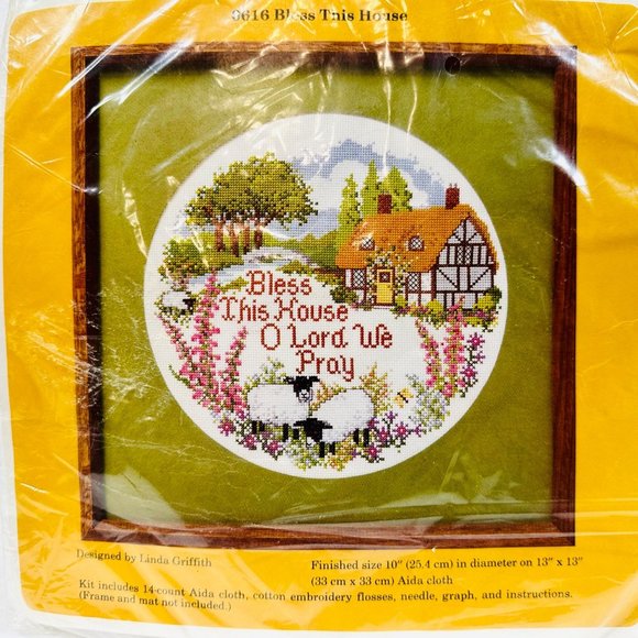 Bless This House Counted Cross Stitch Kit by The Creative Circle - New (1984) - Picture 2 of 6